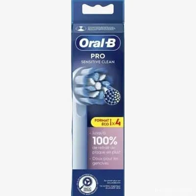 Змінні насадки для електричної зубної щітки Oral-B Pro sensitive clean 4 шт (м'які)