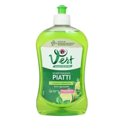 Еко-плин для миття посуду з ароматом лимону та базиліку Chanteclair Vert 500 мл