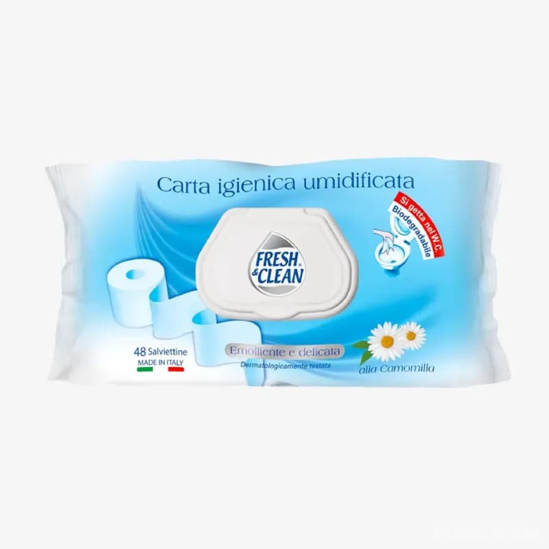 Туалетний вологий папір Fresh & clean 48 листів