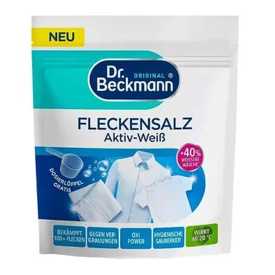 Плямовивідник для білих тканин (відбілювач) у порошку Dr. Beckmann fleckensalz activ-weib 400 г