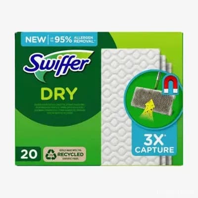 Змінні сухі серветки для швабри Swiffer Dry 20 шт