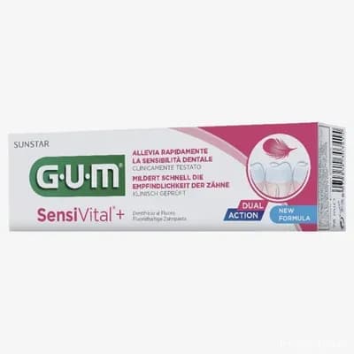 Зубна паста для чутливих зубів GUM SensiVital+ 75 мл
