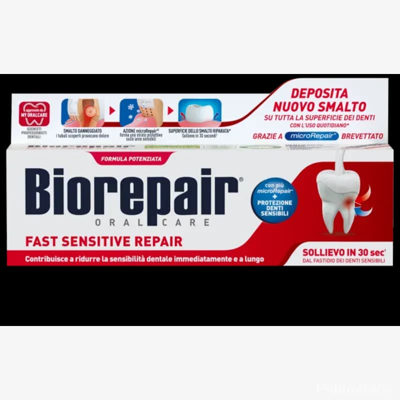 Зубна паста "Швидке позбавлення чутливості" Biorepair Fast sensitive repair 75 мл