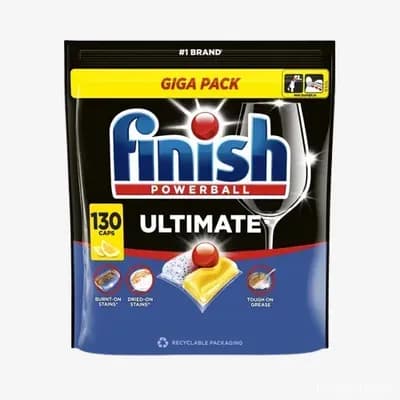Капсули для миття посуду у посудомийній машині Finish Ultimate (lemon) 130 шт