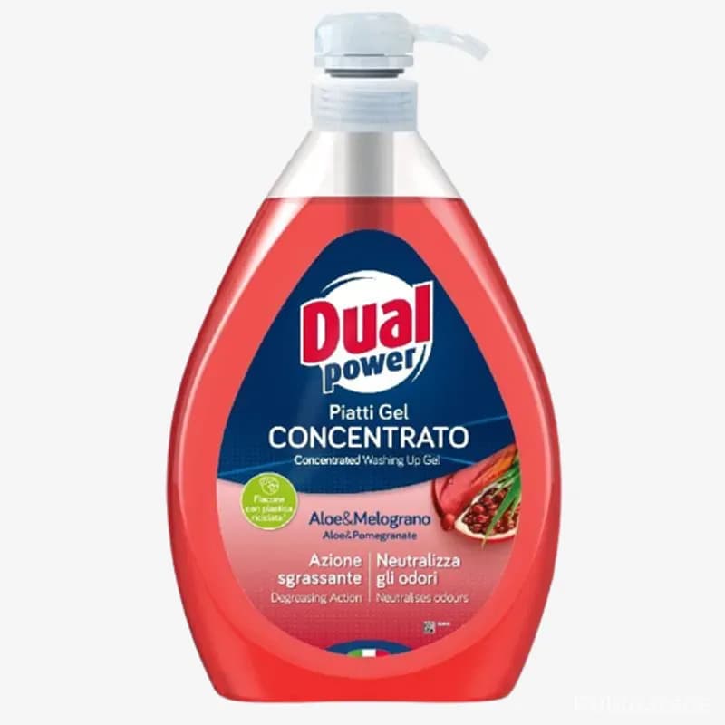 Плин для миття посуду з дозатором Dual Power Aloe & Melograno 1000 мл